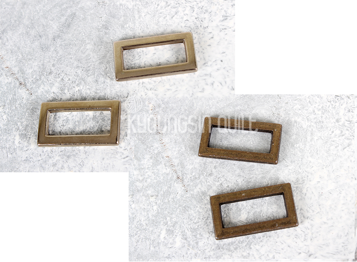 신주사각 25mm  2개 - 2Color
