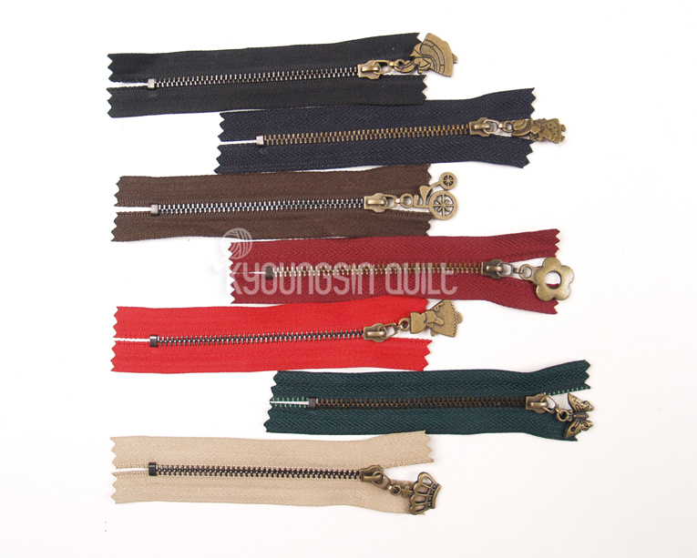 니켈청동지퍼 10cm - 7Color