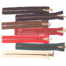 니켈청동지퍼 15cm - 7Color