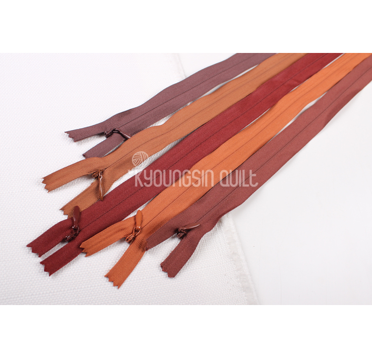 콘솔지퍼(60cm) - 다크브라운,브라운,인디언레드,라이트브라운,모카