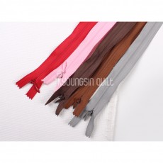 콘솔지퍼(180cm) - 레드,핑크,다크브라운,브라운,실버그레이