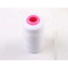 경신상회] 40수2합 미싱실-흰색
