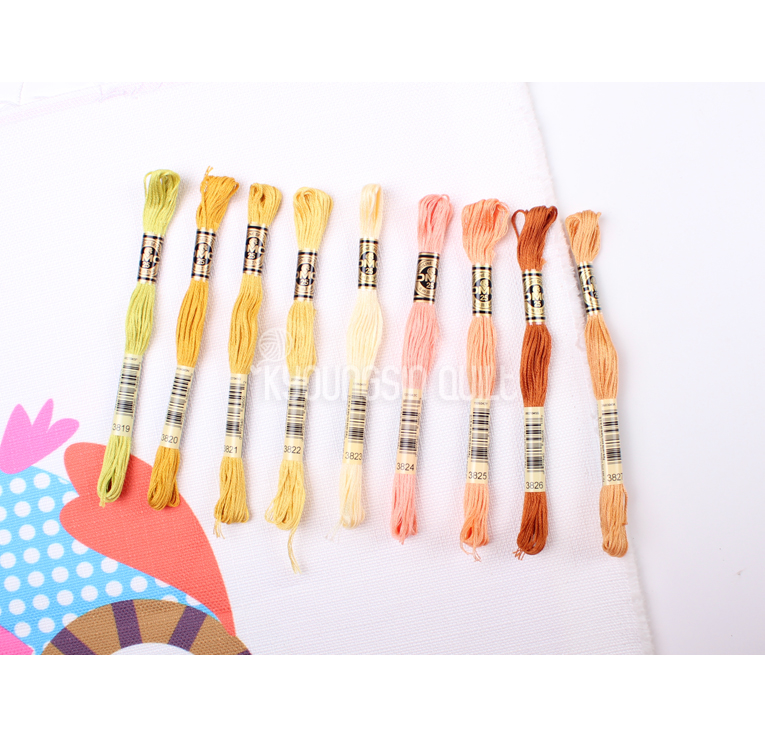 DMC자수실 - 3819, 3820, 3821, 3822, 3823, 3824, 3825, 3826, 3827