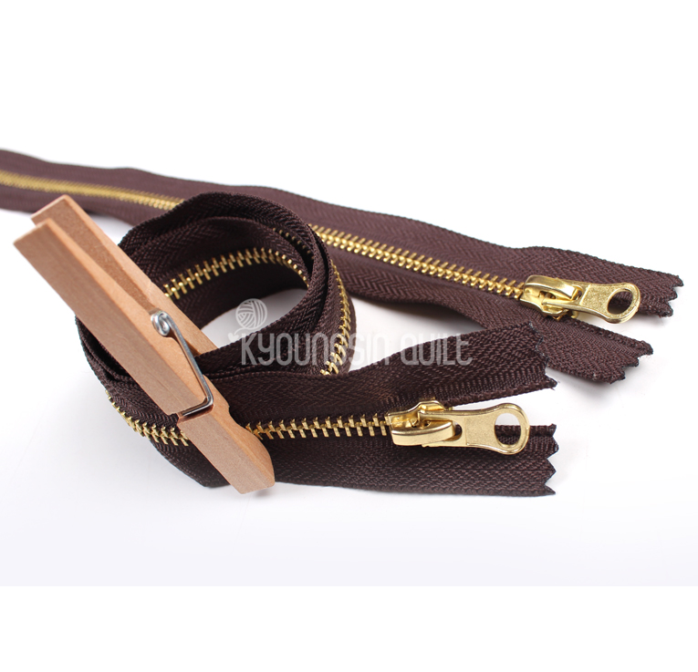 5호 브라운 골드스틸지퍼 - 8size (머리별도)