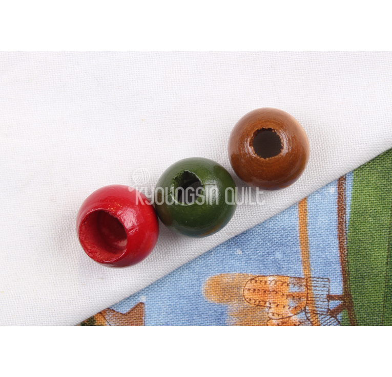 15mm 나무구슬 - 3Color