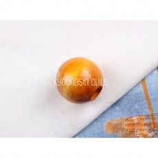 18mm 나무구슬 - 노랑